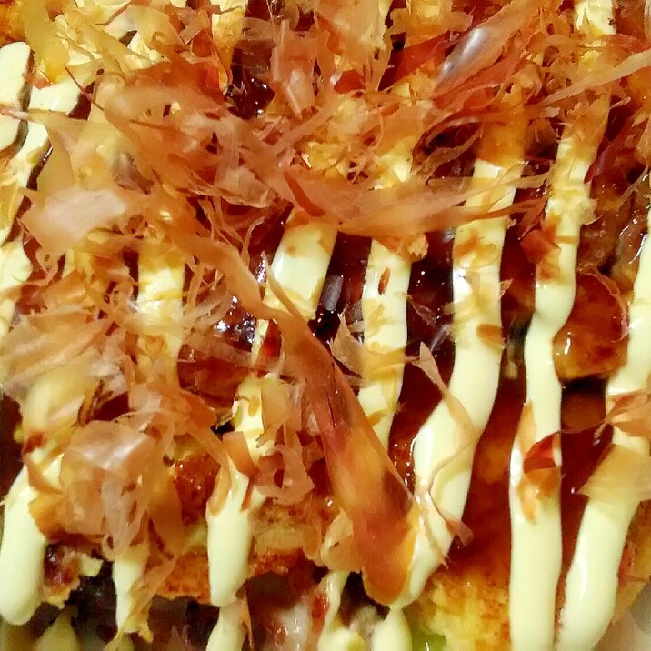 【低糖質】おからと豆腐のお好み焼き